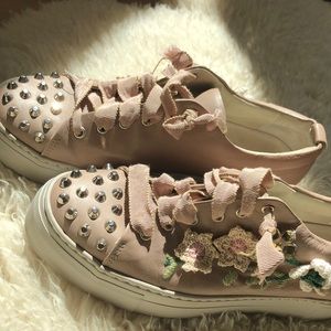 AGL Embellished Floral Sneakers